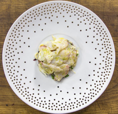 James Martin's Kimchi with Seaweed and Seabass Ceviche