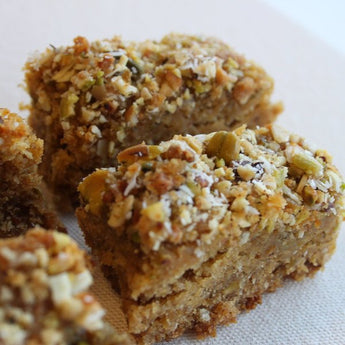 Basboussa Honey Cake with Kombu Kelp