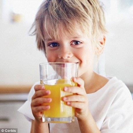 Child with juice