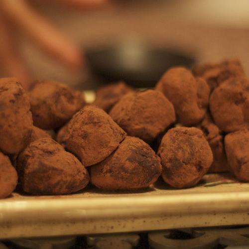 Chocolate Truffles with Whisky and Seaweed Powder