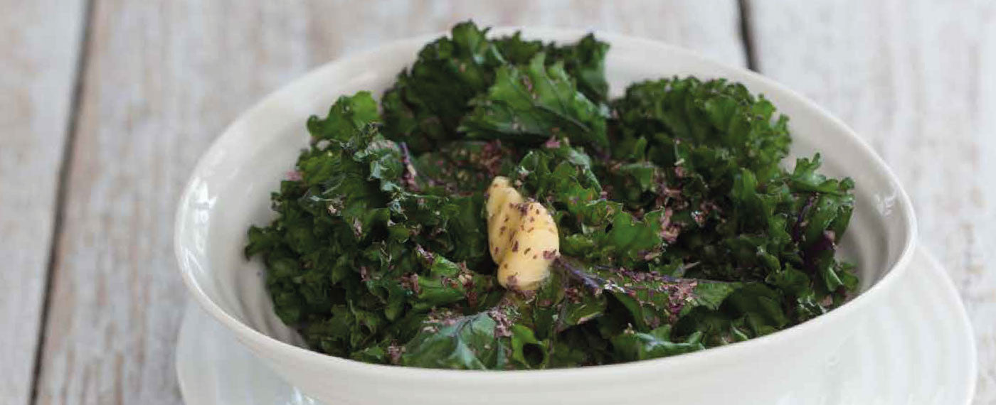 Mara Seaweed Dulse on roasted kale