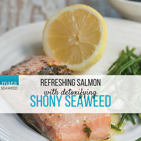 salmon fillet with mara seaweed shony recipe